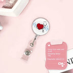 Easy To Pull Buckle Nurse Retractable Badge Reel ID Card Accessories Fashion Nurse ID Card Clips Simplicity Cute