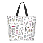 Spacious Eco-Friendly Healthcare Tote Bag with Durable Handles and Secure Zipper Closure 15 50x40x15 cm