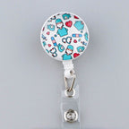 CB693 Grey's Anatomy Cartoon Pattern Retractable Nurse Badge Reel Holder Doctor Student ID Card Holder Exhibition Holder 12