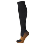 Compression Socks Running Sports Socks Medical Nursing 20-30mmhg for Flight Travel Pregnancy Edema Diabetes Varicose Veins Socks YS1004-Black