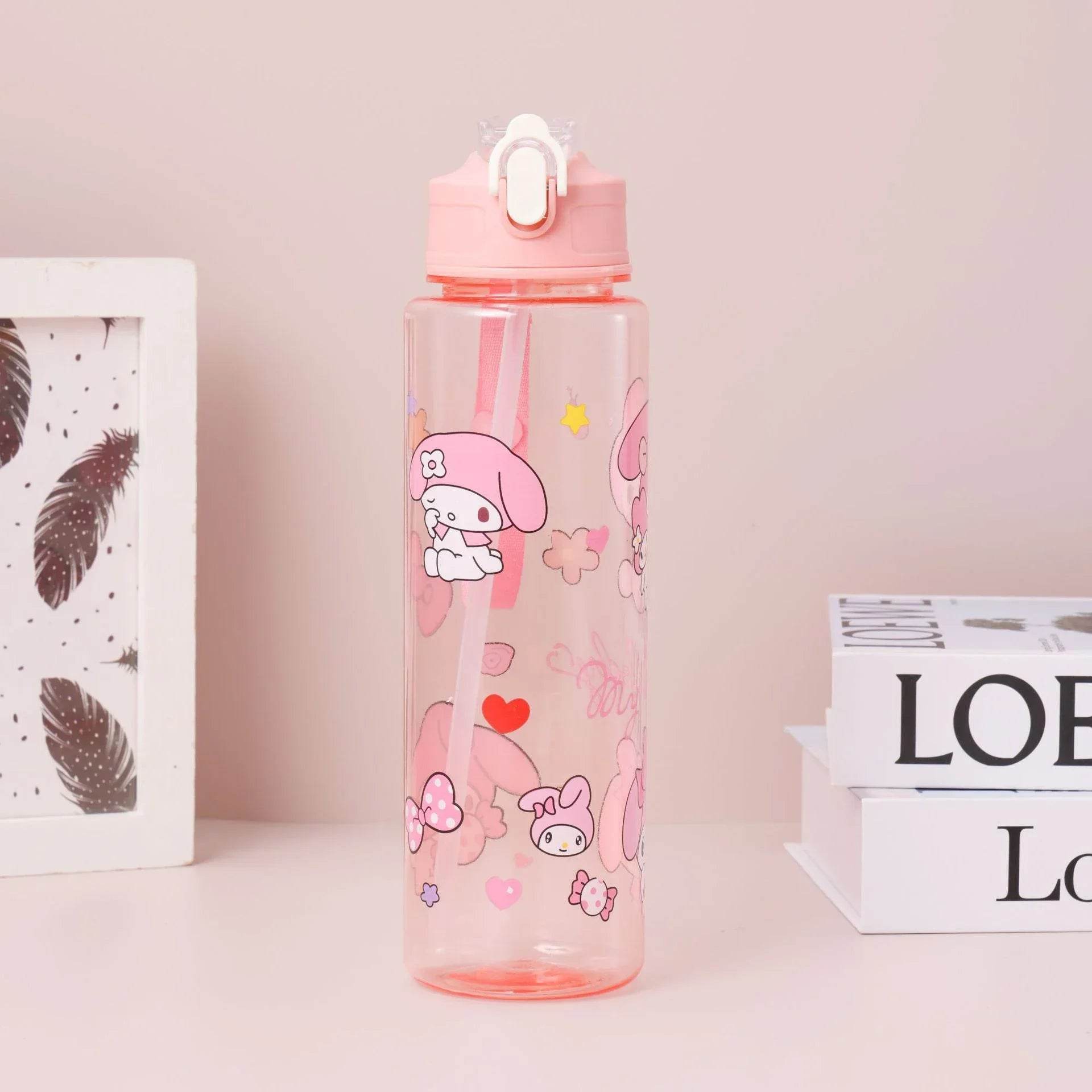 800ML Sanrio Cartoon Water Bottle for Staying Hydrated in Style Melody