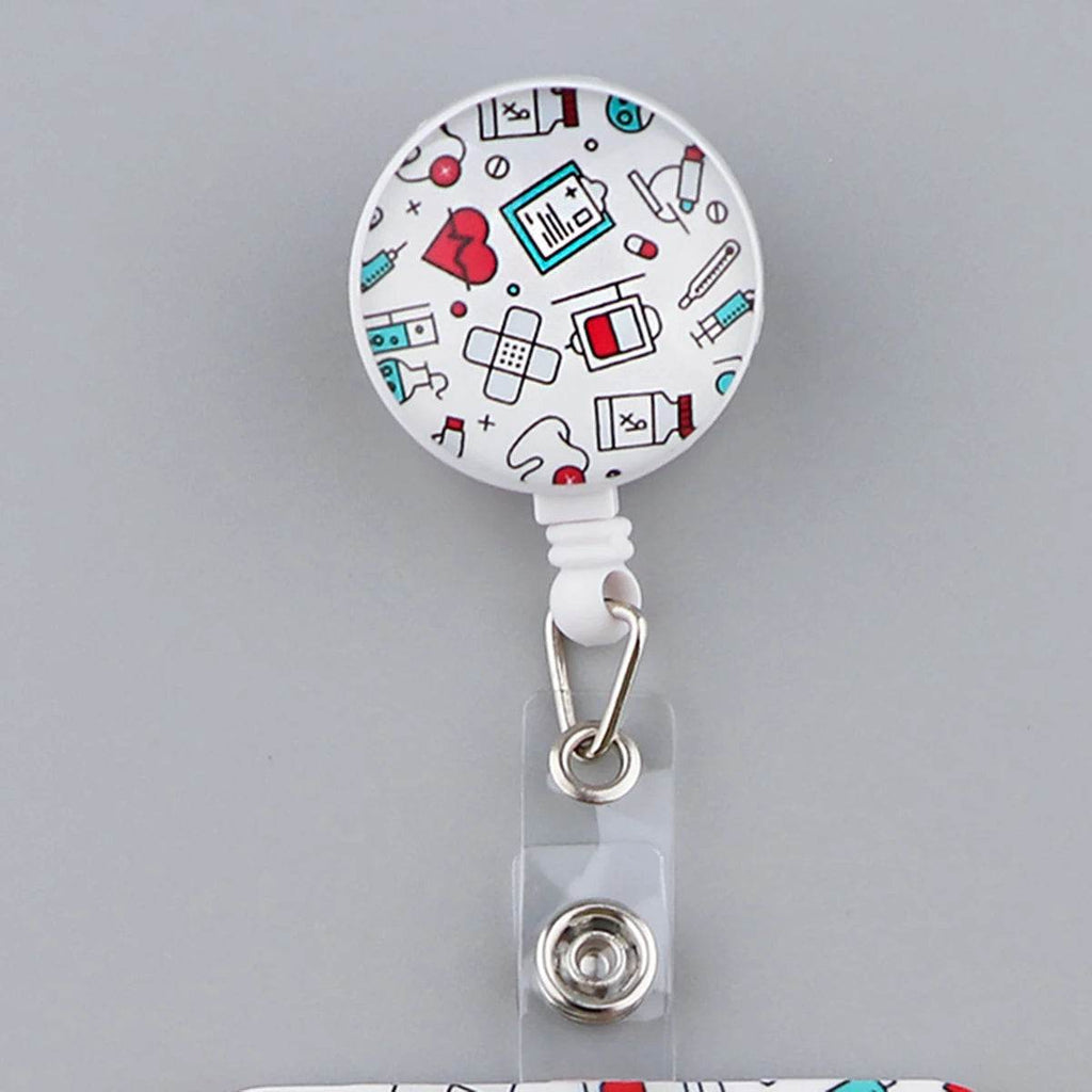 CB693 Grey's Anatomy Cartoon Pattern Retractable Nurse Badge Reel Holder Doctor Student ID Card Holder Exhibition Holder 9