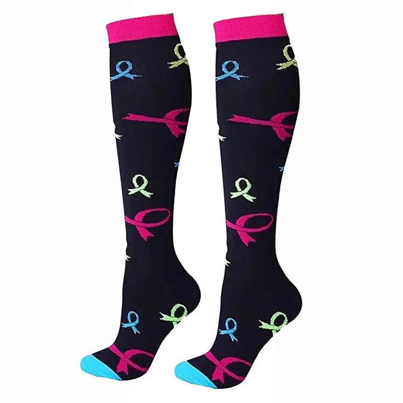 Men Women Socks Compression Socks Elastic Sports Beautiful Leg Nurse Stocking Jogging Climbing Cycling Flight Excercise 13