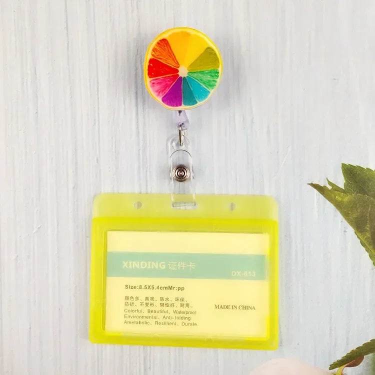 New Nurse Doctor Retractable Badge Reel with Horizontal Style Students ID Business Card Work Card Badge Holder Office Supplies 10