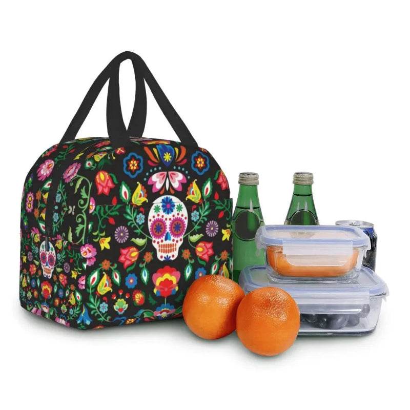 Portable Nurse Bag Insulated Lunch Bags Women Cute Nurse Print Food Case Tote Cooler Bento Bag for Kids Lunch Pouch