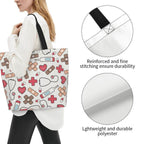 Spacious Eco-Friendly Healthcare Tote Bag with Durable Handles and Secure Zipper Closure