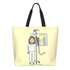 Spacious Eco-Friendly Healthcare Tote Bag with Durable Handles and Secure Zipper Closure 9 50x40x15 cm