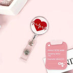 Easy To Pull Buckle Nurse Retractable Badge Reel ID Card Accessories Fashion Nurse ID Card Clips Simplicity Cute style 5