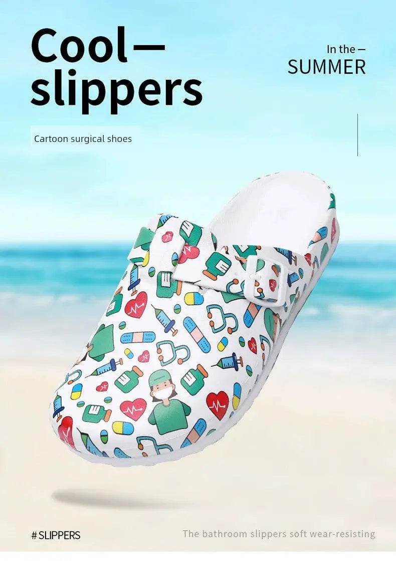 Slip-on Shoes that are non-slip and Waterproof, Nurse Shoes, Doctor Shoes