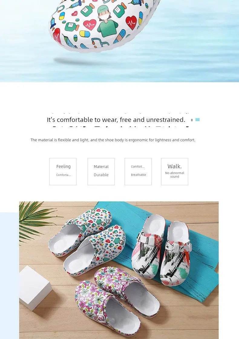 Slip-on Shoes that are non-slip and Waterproof, Nurse Shoes, Doctor Shoes