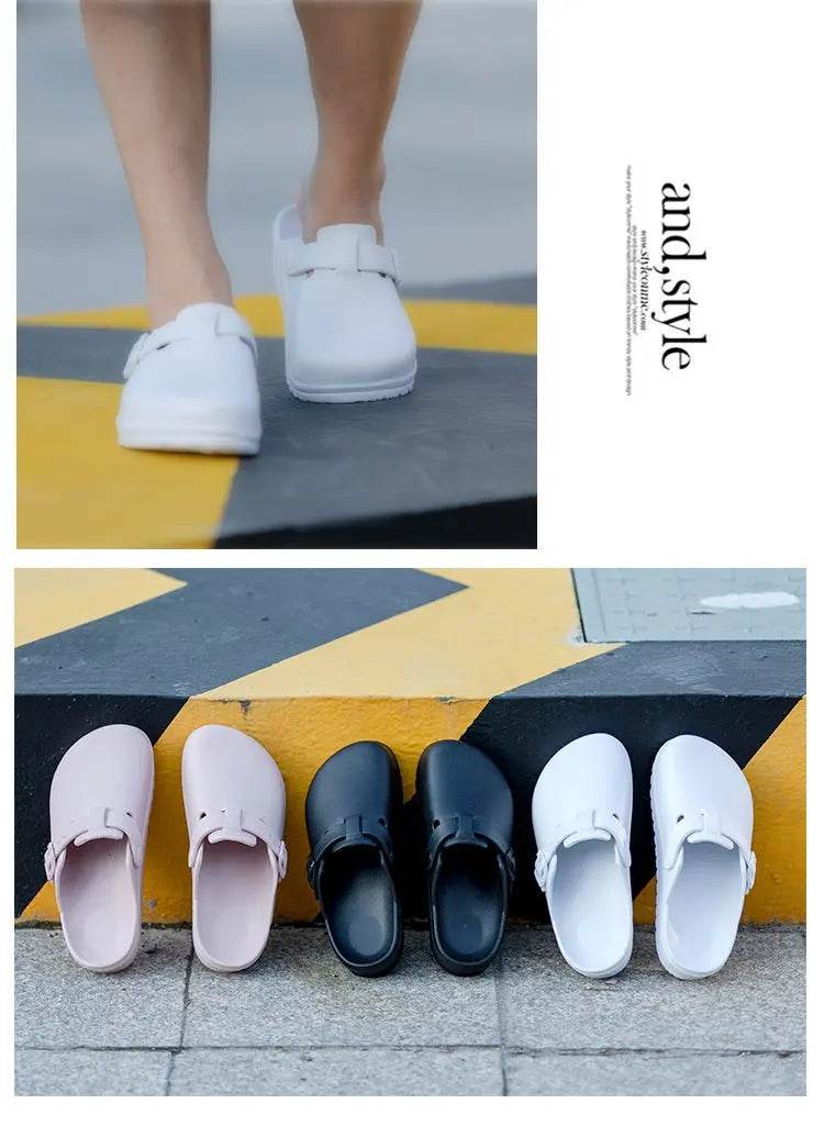 Slip-on Shoes that are non-slip and Waterproof, Nurse Shoes, Doctor Shoes