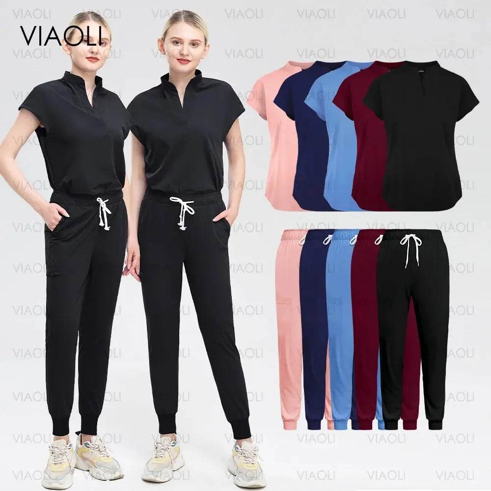 Solid Scrubs for Nurses, Doctors, and Techs. Top and Bottom Medical Scrubs Sets