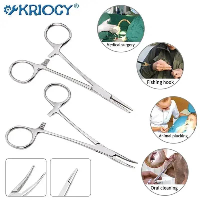 Make Gripping Small Items a Cinch With a Pair of Stainless Steel Forceps, Hemostat, Locking Clamps, Straight or Curved