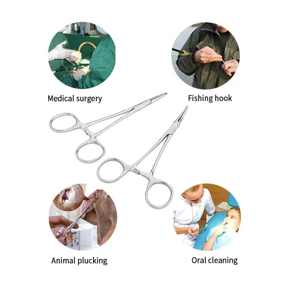 Make Gripping Small Items a Cinch With a Pair of Stainless Steel Forceps, Hemostat, Locking Clamps, Straight or Curved