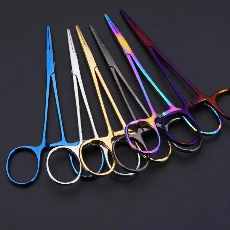 Straight Trauma Hemostatic Forceps, Stainless Steel Clamps, Colorful Hemostats