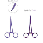 Straight Trauma Hemostatic Forceps, Stainless Steel Clamps, Colorful Hemostats Purple 1PC Straight Head