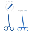 Straight Trauma Hemostatic Forceps, Stainless Steel Clamps, Colorful Hemostats Blue 1PC Straight Head