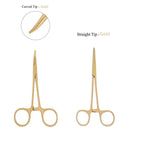 Straight Trauma Hemostatic Forceps, Stainless Steel Clamps, Colorful Hemostats Gold 1PC Straight Head