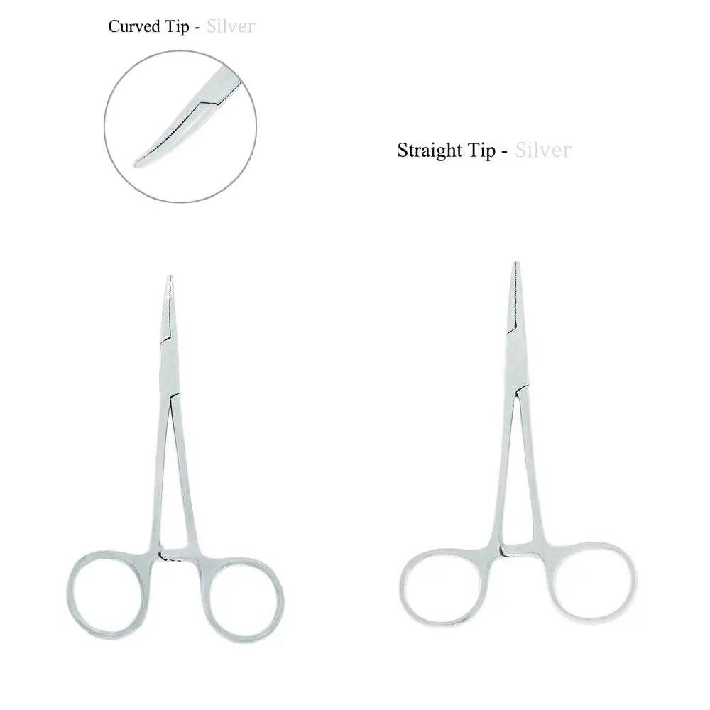 Straight Trauma Hemostatic Forceps, Stainless Steel Clamps, Colorful Hemostats Silver 1PC Straight Head