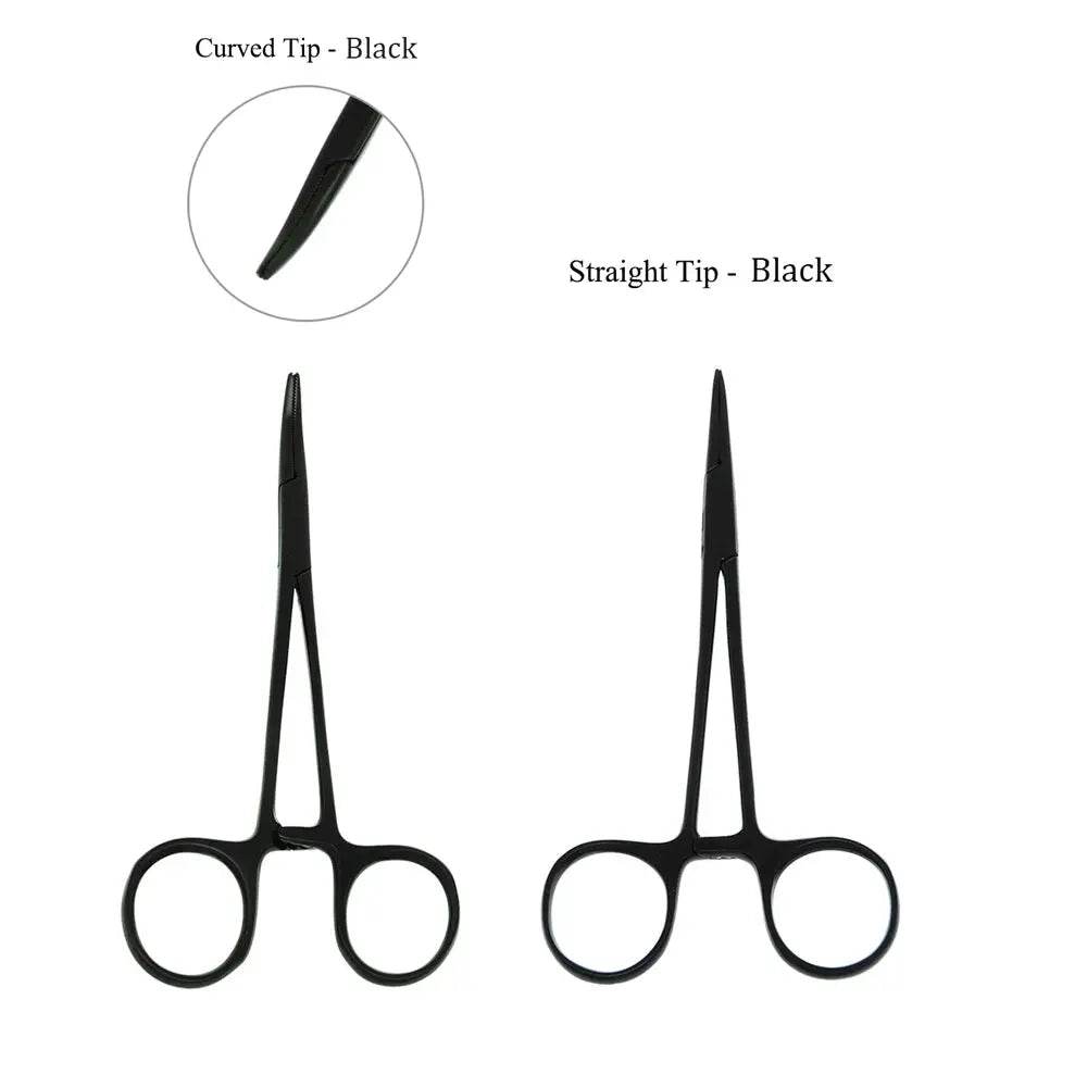 Straight Trauma Hemostatic Forceps, Stainless Steel Clamps, Colorful Hemostats Black 1PC Straight Head