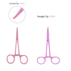 Straight Trauma Hemostatic Forceps, Stainless Steel Clamps, Colorful Hemostats Pink 1PC Straight Head