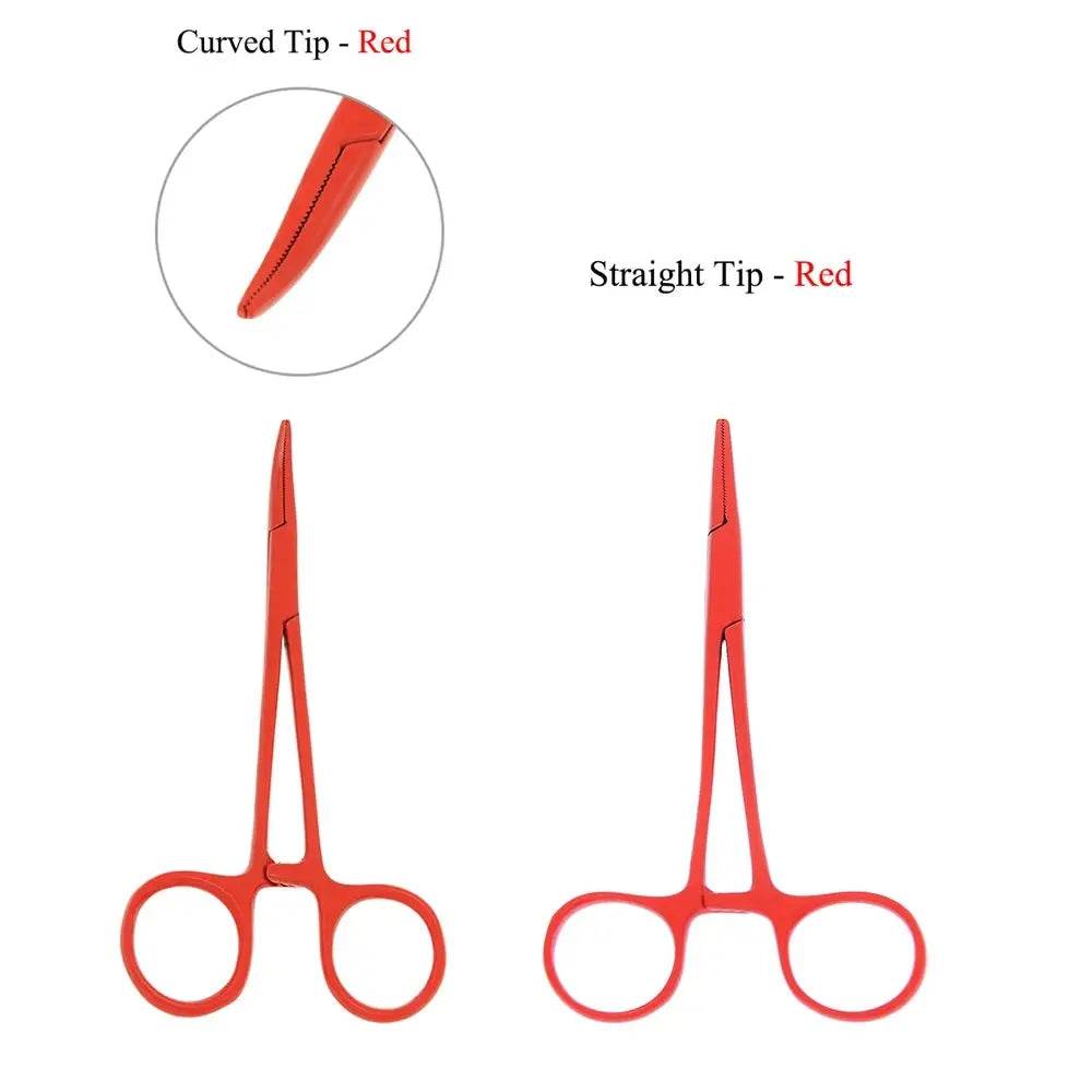 Straight Trauma Hemostatic Forceps, Stainless Steel Clamps, Colorful Hemostats Red 1PC Straight Head