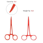Straight Trauma Hemostatic Forceps, Stainless Steel Clamps, Colorful Hemostats Red 1PC Straight Head