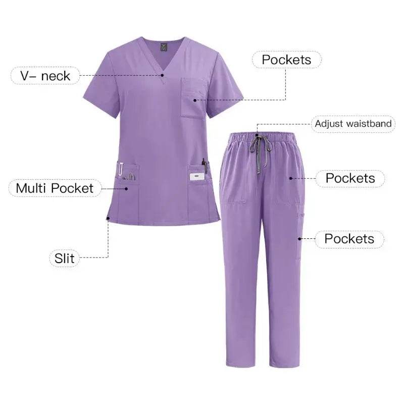 Surgical Uniform, Unisex Scrubs, Jogger Scrubs Set, Multiple Colors