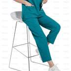 Surgical Uniforms for Women - Nursing Sets with Pocket Top and Straight Pants for Medical, Clinical, and Beauty Salon Use