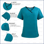 Surgical Uniforms for Women - Nursing Sets with Pocket Top and Straight Pants for Medical, Clinical, and Beauty Salon Use