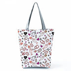 Fashion Tote Customized Cartoon Dentist Nurse Shoulder Bag Eco Reusable Shopping Bag Ladies Handbags for Women Casual Portable hl2328 Nurse Bag