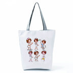 Fashion Tote Customized Cartoon Dentist Nurse Shoulder Bag Eco Reusable Shopping Bag Ladies Handbags for Women Casual Portable hl1541 Nurse Bag