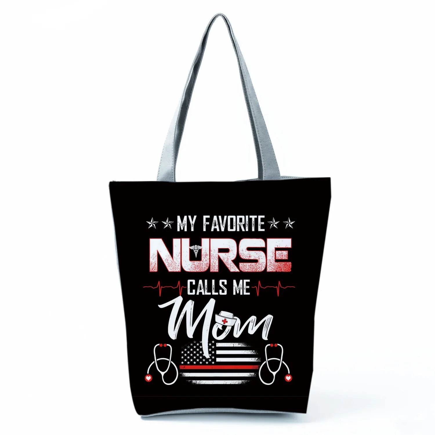 Fashion Tote Customized Cartoon Dentist Nurse Shoulder Bag Eco Reusable Shopping Bag Ladies Handbags for Women Casual Portable hl4560 Nurse Bag