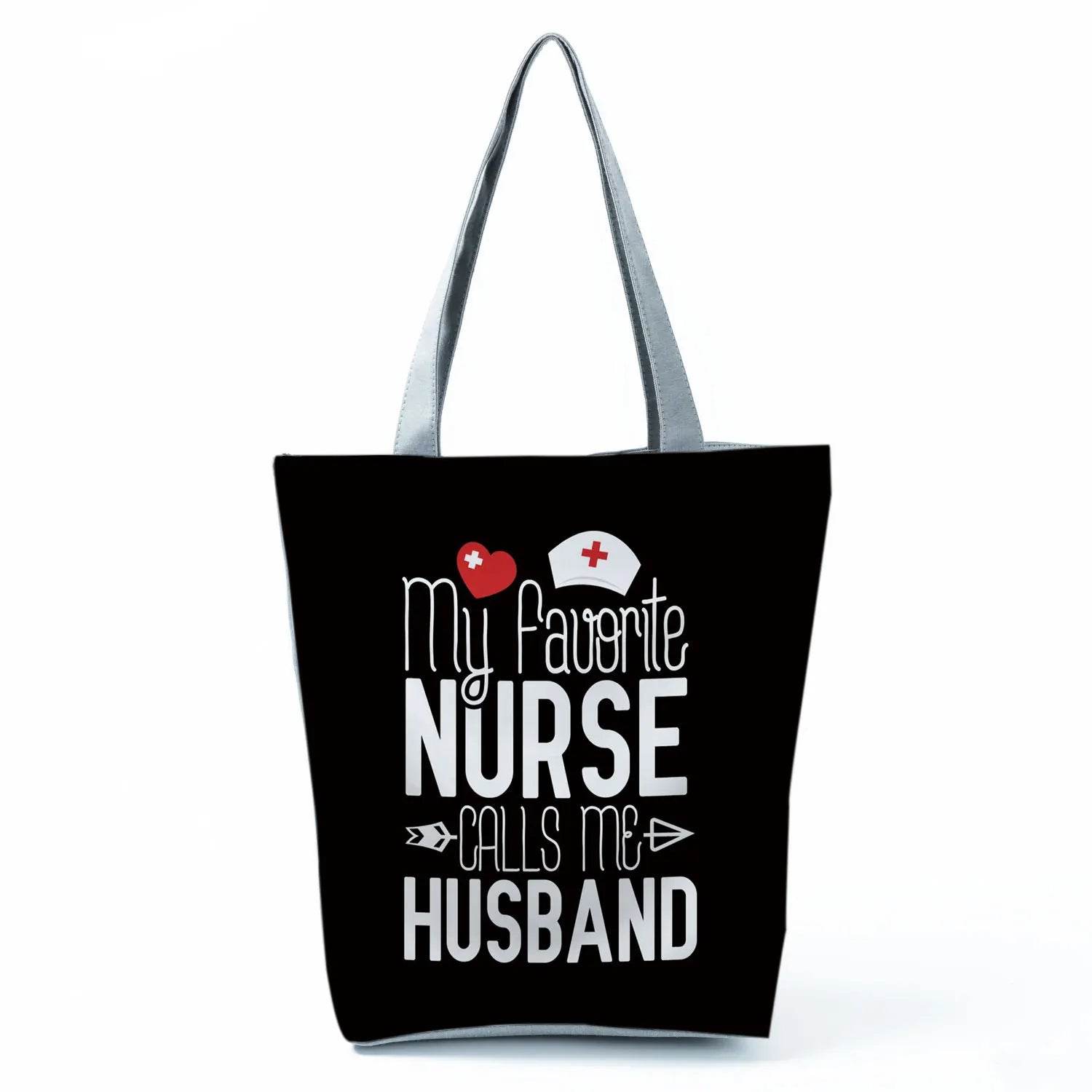 Fashion Tote Customized Cartoon Dentist Nurse Shoulder Bag Eco Reusable Shopping Bag Ladies Handbags for Women Casual Portable hl4559 Nurse Bag