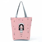 Fashion Tote Customized Cartoon Dentist Nurse Shoulder Bag Eco Reusable Shopping Bag Ladies Handbags for Women Casual Portable hl1547 Nurse Bag