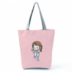 Fashion Tote Customized Cartoon Dentist Nurse Shoulder Bag Eco Reusable Shopping Bag Ladies Handbags for Women Casual Portable hl1555 Nurse Bag
