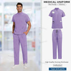 Unisex Medical Scrubs, Short Sleeved, Top and Pants Sets, Soft Uniforms