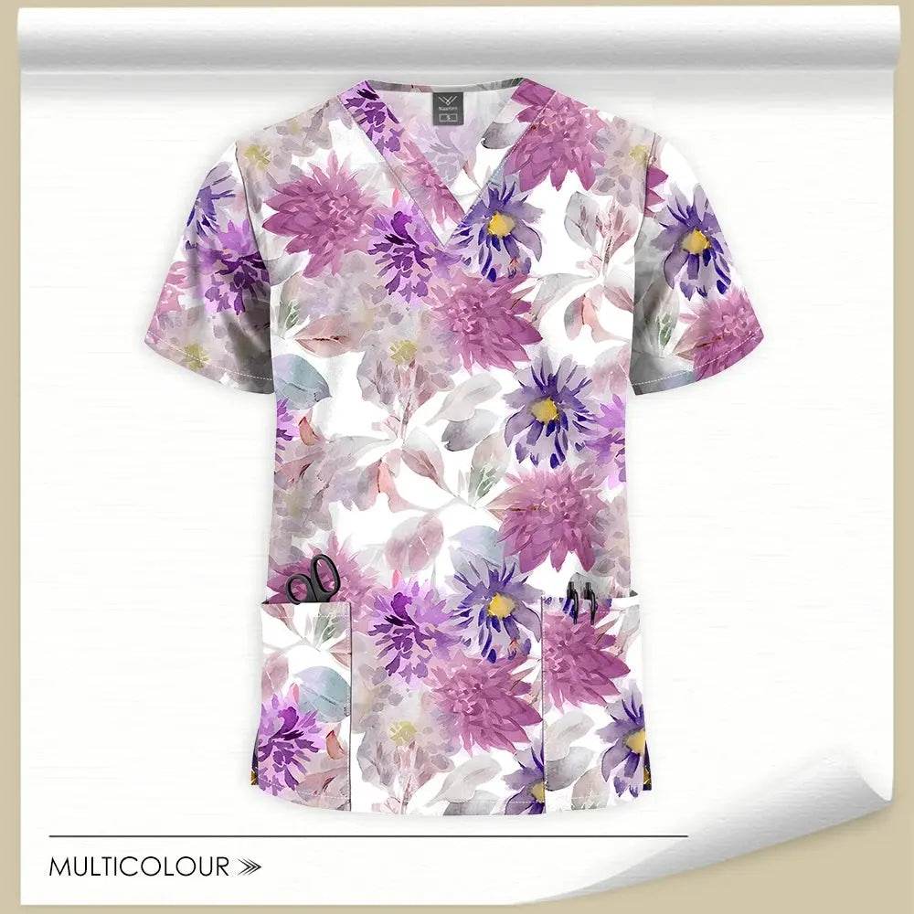 Vibrant Scrub Tops for Comfort and Style in Every Shift 64001-34