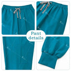 Short Sleeved, V-neck, Nurse Uniforms, Scrubs Set, Healthcare Uniforms