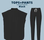 Women's Nurse Scrubs - Stylish and Comfortable Hospital Uniform for Nurses and Doctors 42015-Black