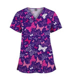 Women's Printed Scrubs - Stylish Scrub Tops for Nurses and Doctors 64001-26