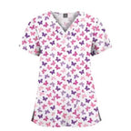 Women's Printed Scrubs - Stylish Scrub Tops for Nurses and Doctors 64001-27
