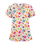 Women's Printed Scrubs - Stylish Scrub Tops for Nurses and Doctors 64001-20