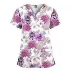 Women's Printed Scrubs - Stylish Scrub Tops and Shirts for Comfort and Durability 64001-34