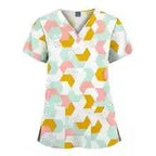 Women's Printed Scrubs - Stylish Scrub Tops and Shirts for Comfort and Durability 64001-17